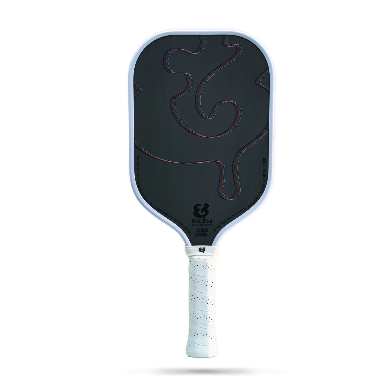 Bread & Butter - Filth 16mm Pickleball Paddle- White on White