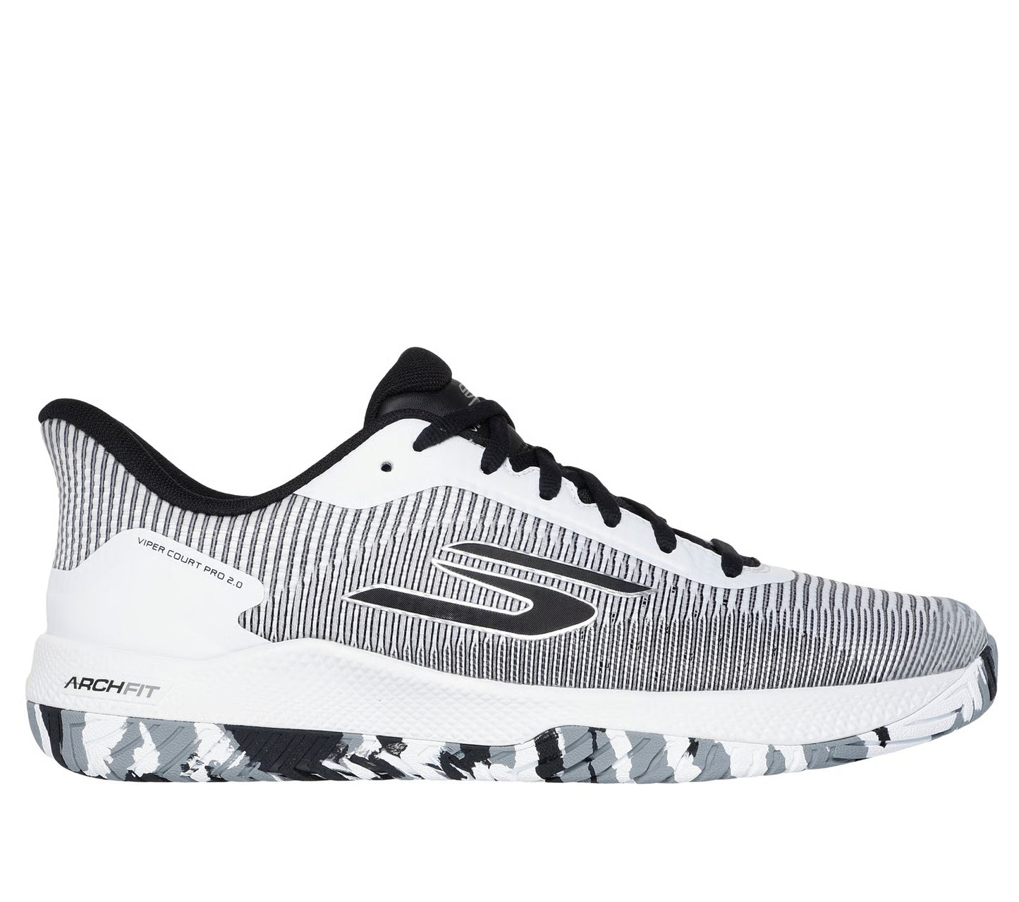 Skechers Viper Court Pro 2.0 - Men's Pickleball Shoes - WHITE/BLACK