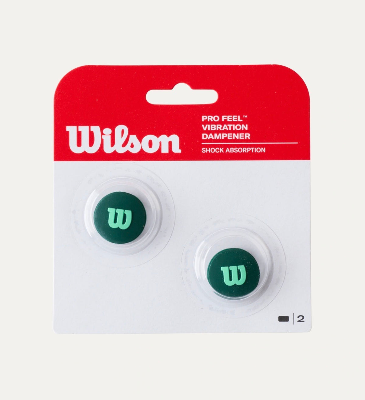 Wilson PRO FEEL BLADE DAMPENER 2 PACK GREEN V10
