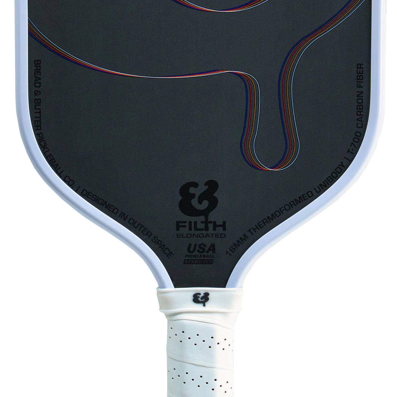 Bread & Butter - Filth 16mm Pickleball Paddle- White on White
