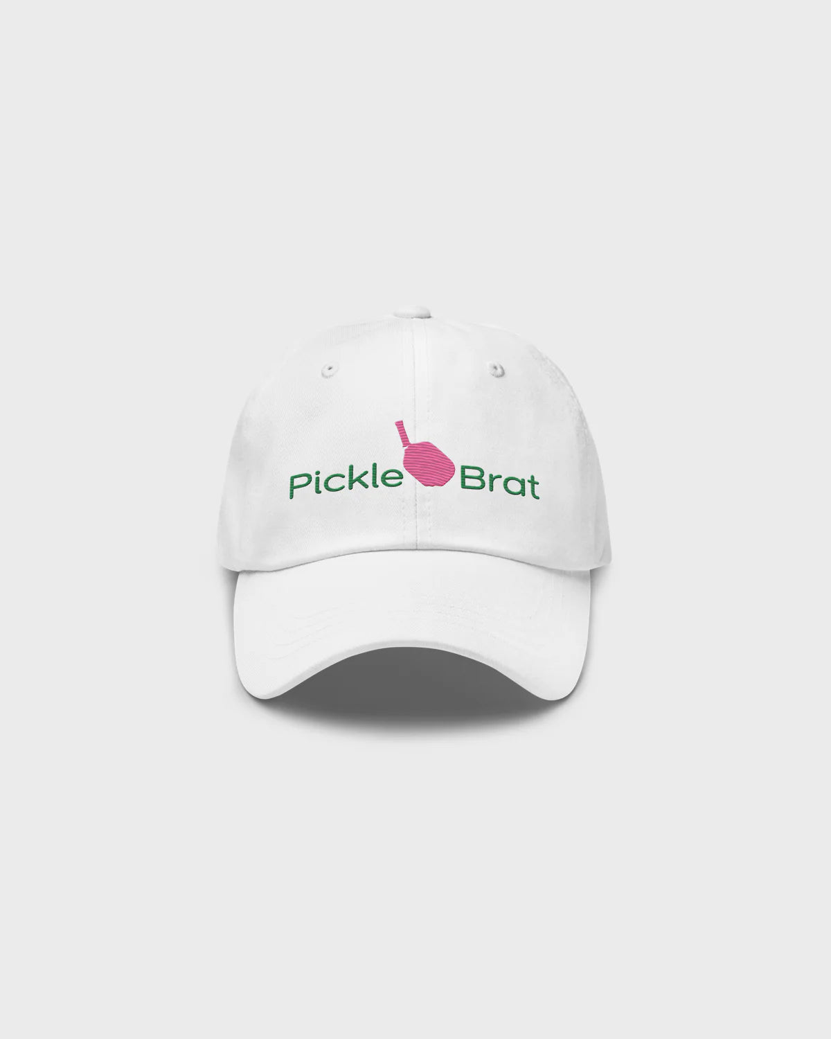 Pickle Brat Embroidered Classic Hat (Green & Pink)