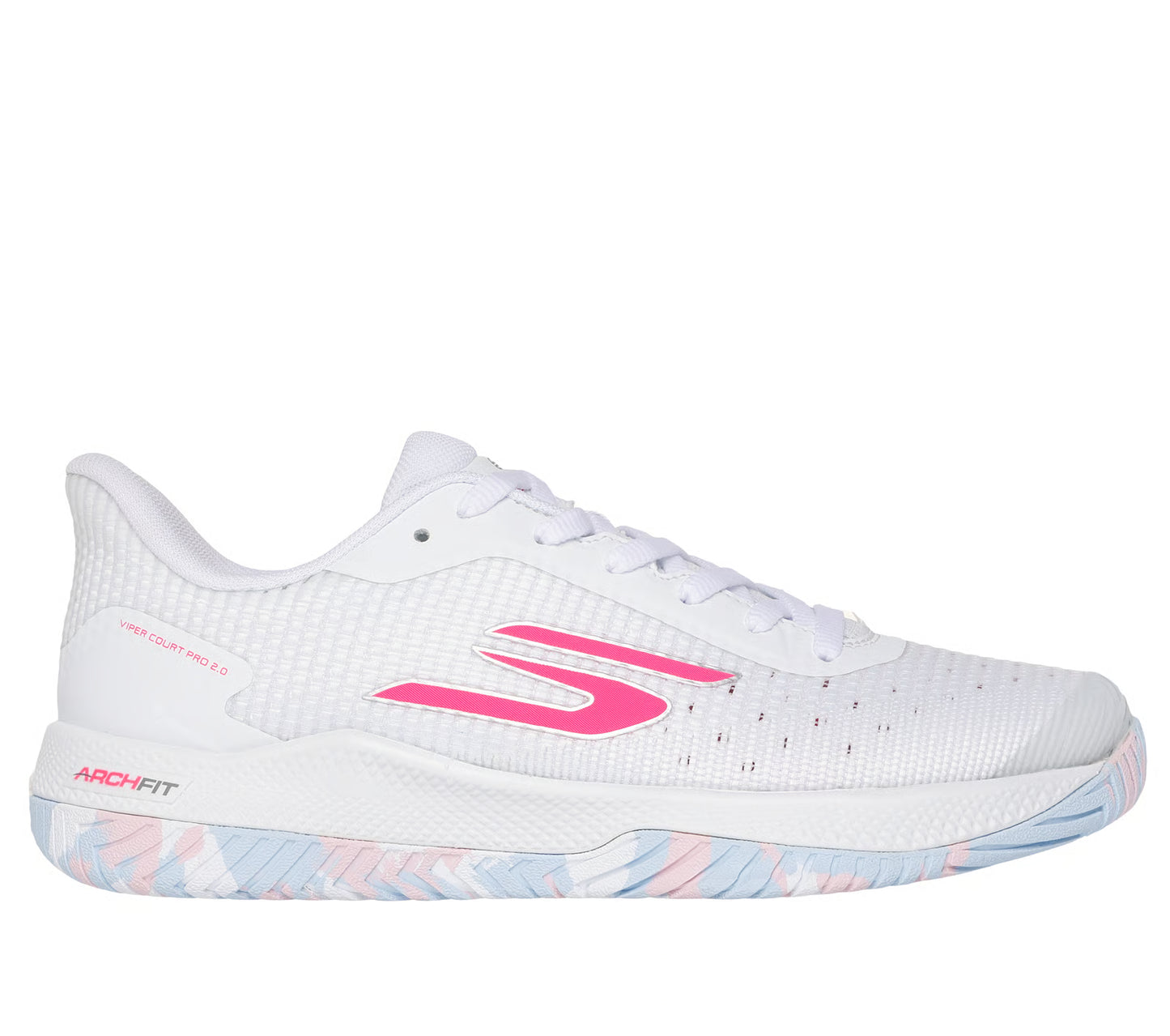 Skechers Viper Court Pro 2.0 - Women's Pickleball Shoes - WHITE / MULTI