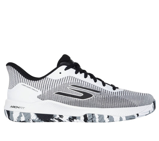 Skechers Viper Court Pro 2.0 - Men's Pickleball Shoes - WHITE/BLACK
