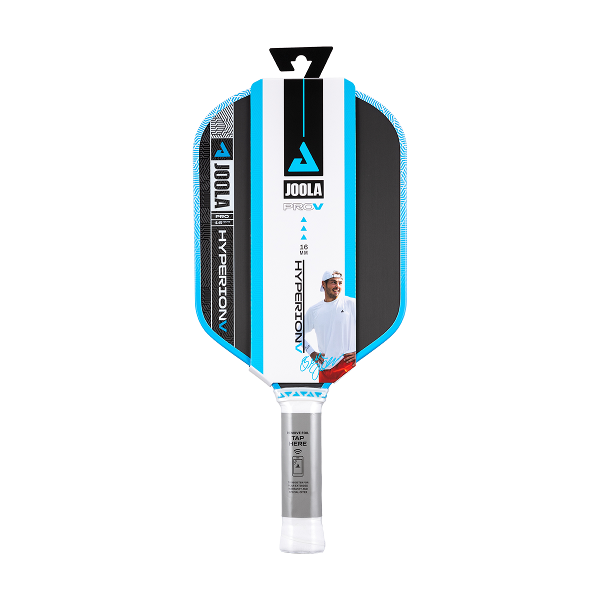 JOOLA Hyperion Pro V Ben Johns Bolt Blue 16mm Pickleball Paddle