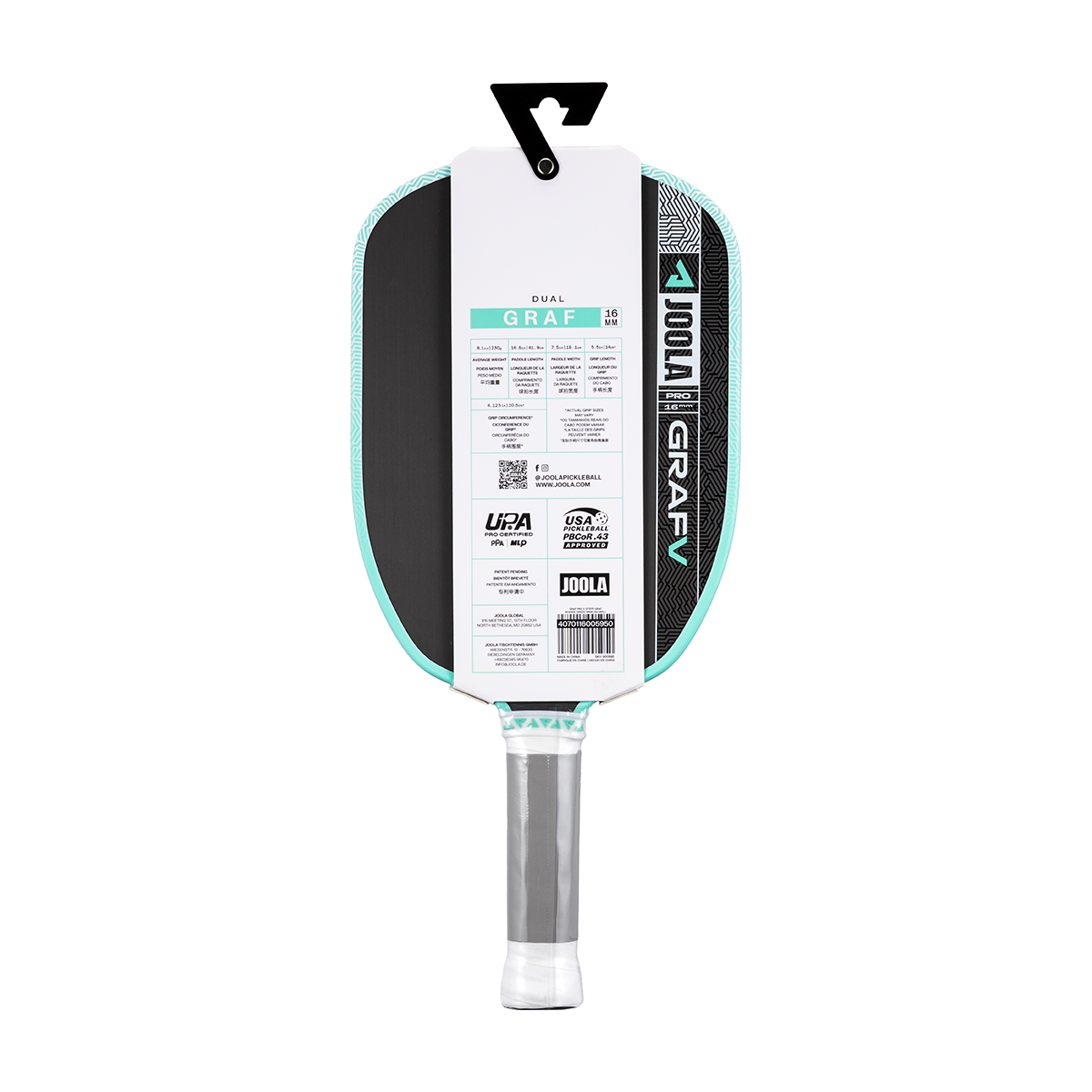 JOOLA Graf Pro V Steffi Graf Seaside Green 16mm Pickleball Paddle