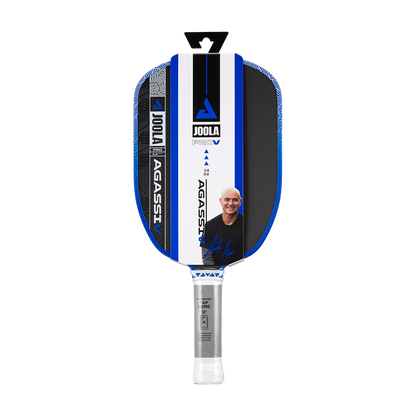 JOOLA Agassi Pro V Andre Agassi Royal Blue 14mm Pickleball Paddle