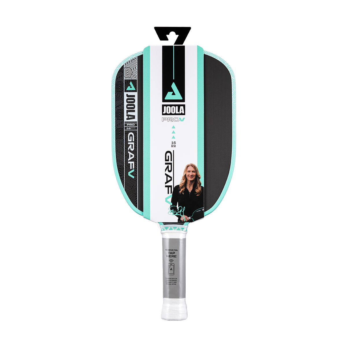 JOOLA Graf Pro V Steffi Graf Seaside Green 16mm Pickleball Paddle