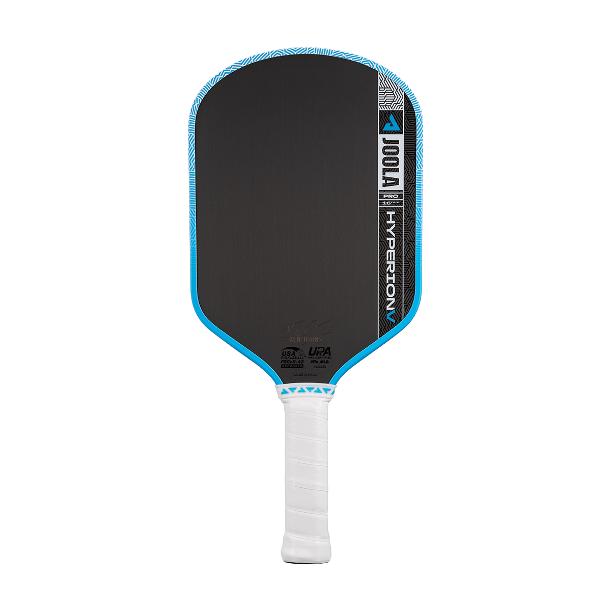 JOOLA Hyperion Pro V Ben Johns Bolt Blue 16mm Pickleball Paddle