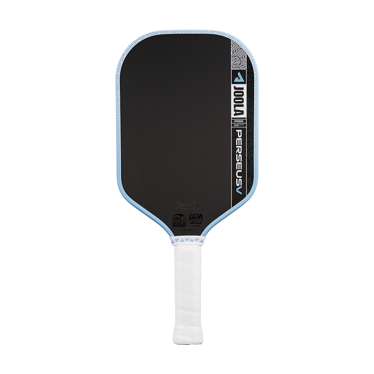 JOOLA Perseus Pro V Simone Jardim Breeze Blue 16mm Pickleball Paddle
