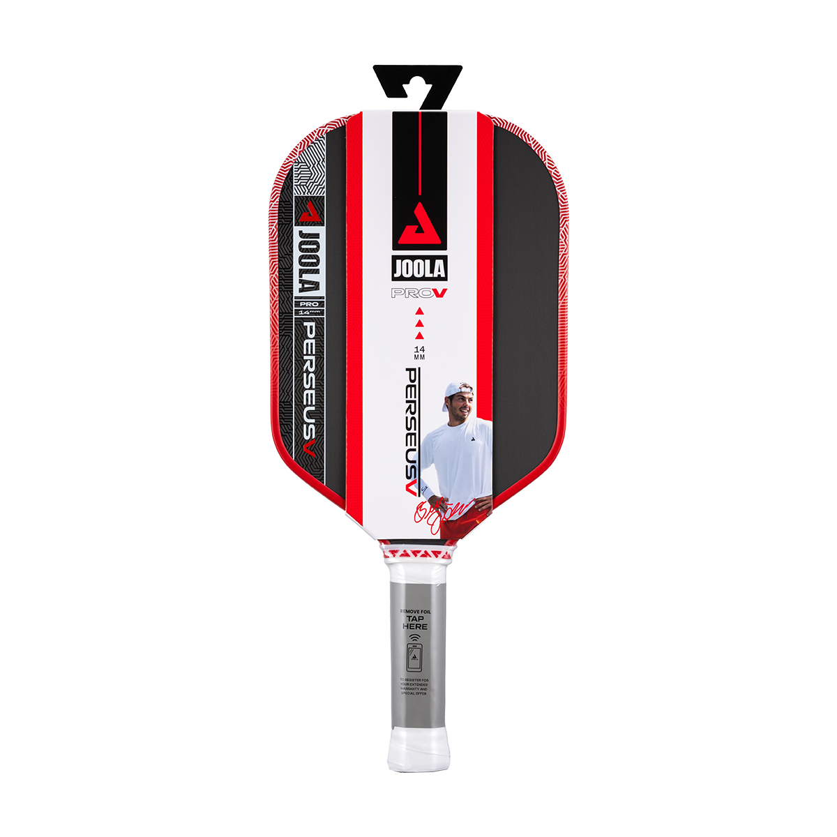 JOOLA Perseus Pro V Ben Johns Blaze Red 14mm Pickleball Paddle