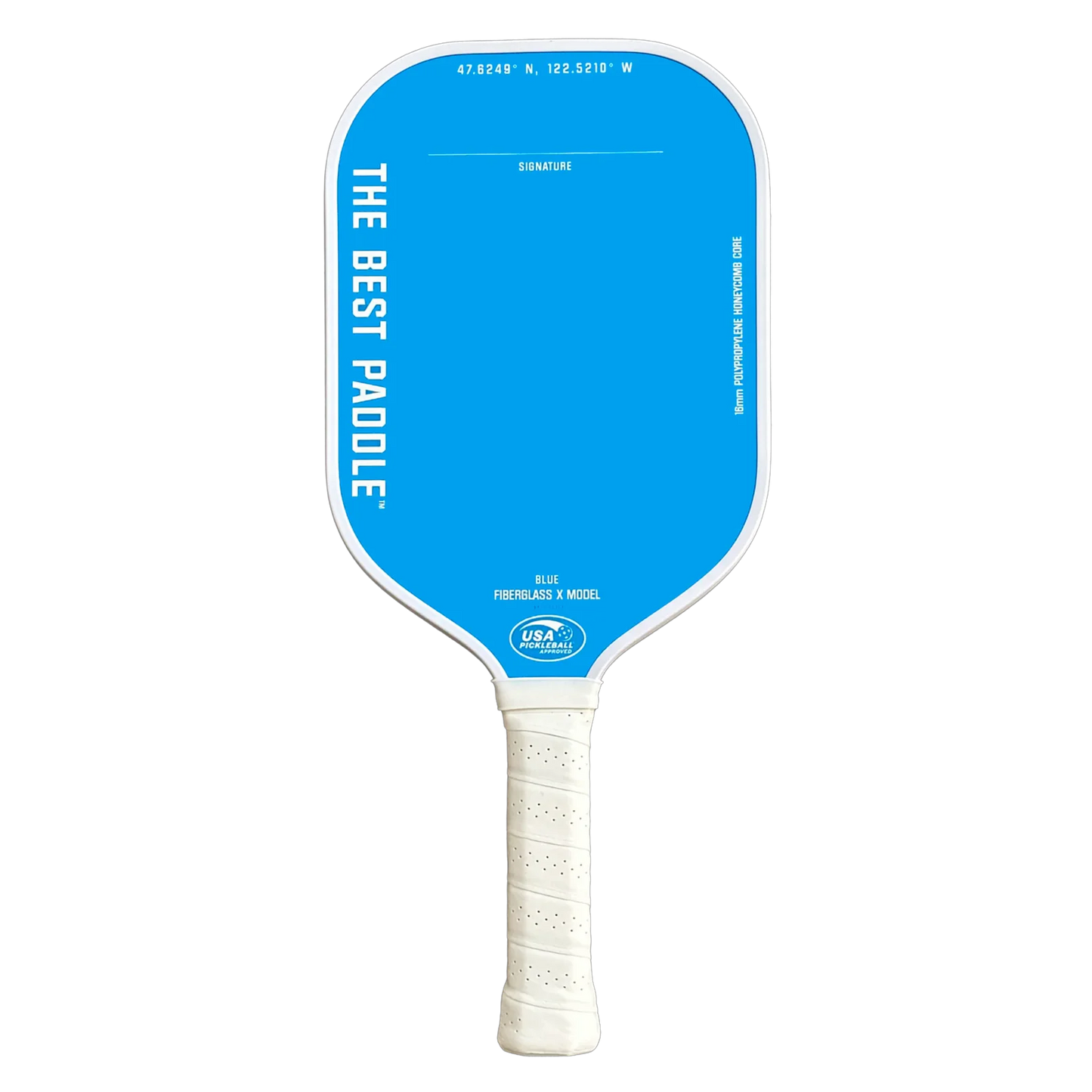The Best Paddle Fiberglass X Neon Blue (elongated handle)
