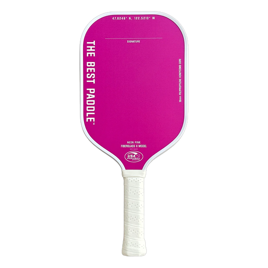 The Best Paddle Fiberglass X Neon Pink (elongated handle