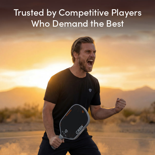 CRBN 4 TruFoam Barrage Pickleball Paddle | (Hybrid, AeroCurve)
