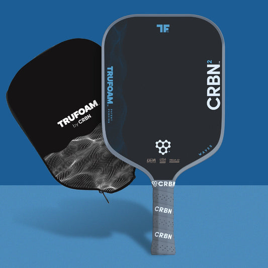 CRBN 3 TruFoam Waves Pickleball Paddle | (Elongated, Short Handle)