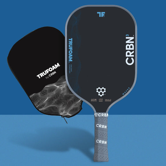 CRBN 3 TruFoam Waves Pickleball Paddle | (Elongated, Short Handle)