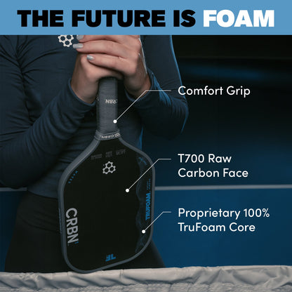 CRBN 3 TruFoam Waves Pickleball Paddle | (Elongated, Short Handle)