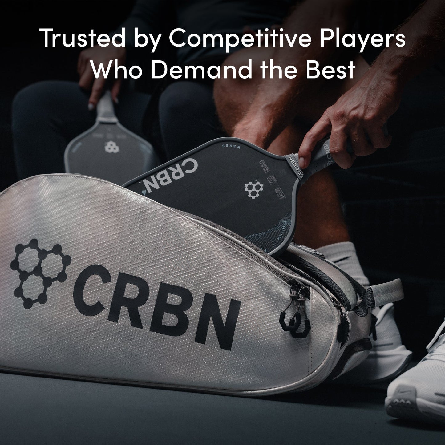 CRBN 3 TruFoam Waves Pickleball Paddle | (Elongated, Short Handle)