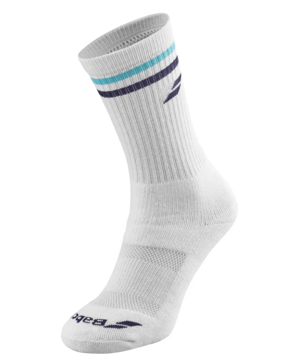 Babolat Team Single Men's Socks (White/Estate Blue)