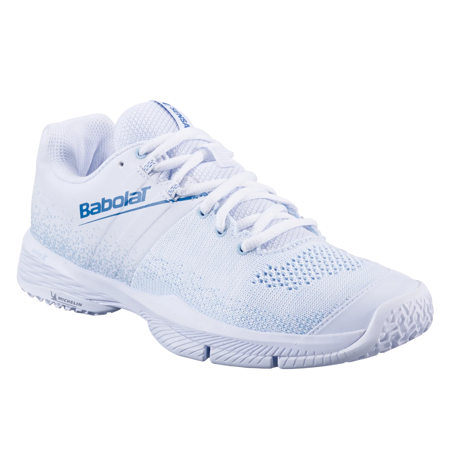Babolat Sensa White/ Cool Blue -  Padel Women Shoes