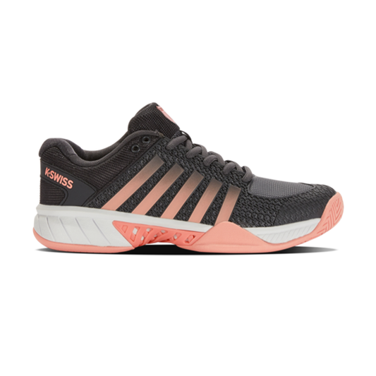 KSWISS EXPRESS LIGHT PICKLEBALL Women's Shoe ASPHALT/STEEL GRAY/PEACH