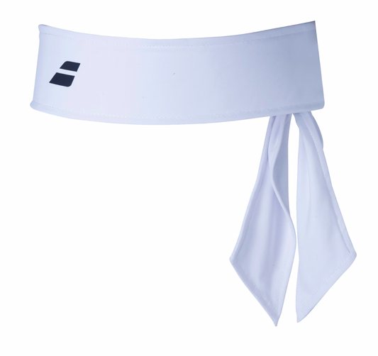 Babolat Tie Headband (White)