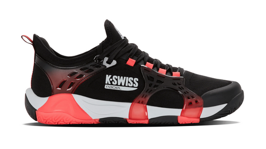 Kswiss K-Frame Padel Men's Shoe - BLACK/MICRO CHIP/NEON LAVA